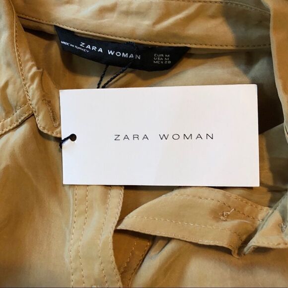 NWT! Zara women 100%  Cupro flowy top‎ - Picture 8 of 16